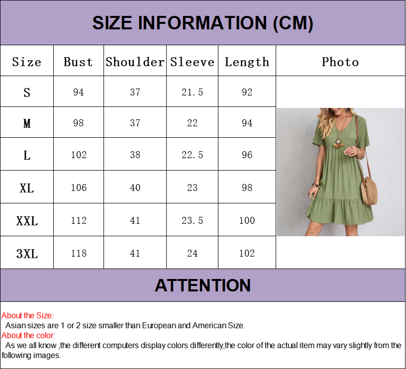 Robe Boho Mini À Volants Col V Manches Courtes - Sundress Élégante Plage & Fête Été