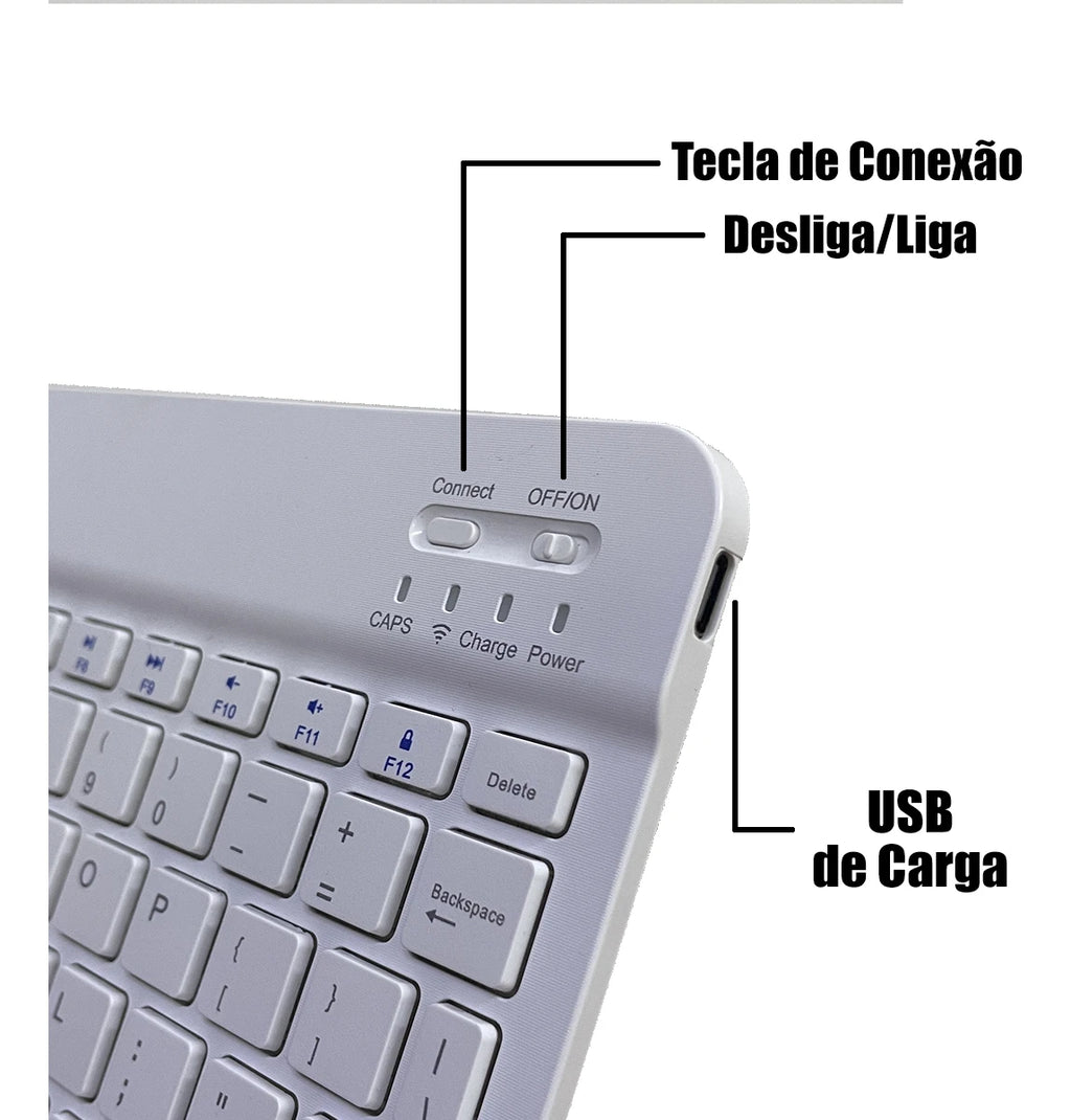 Clavier Bluetooth BK-8088 – Kit Sans Fil pour Tablette & Ordinateur Portable | Compact et Portable