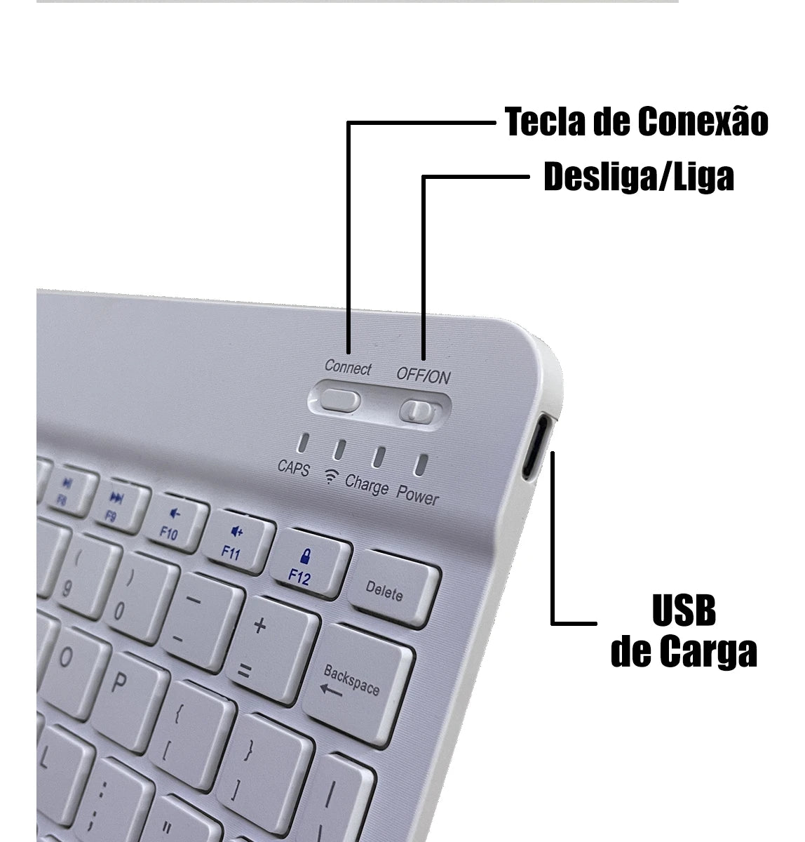 Clavier Bluetooth BK-8088 – Kit Sans Fil pour Tablette & Ordinateur Portable | Compact et Portable