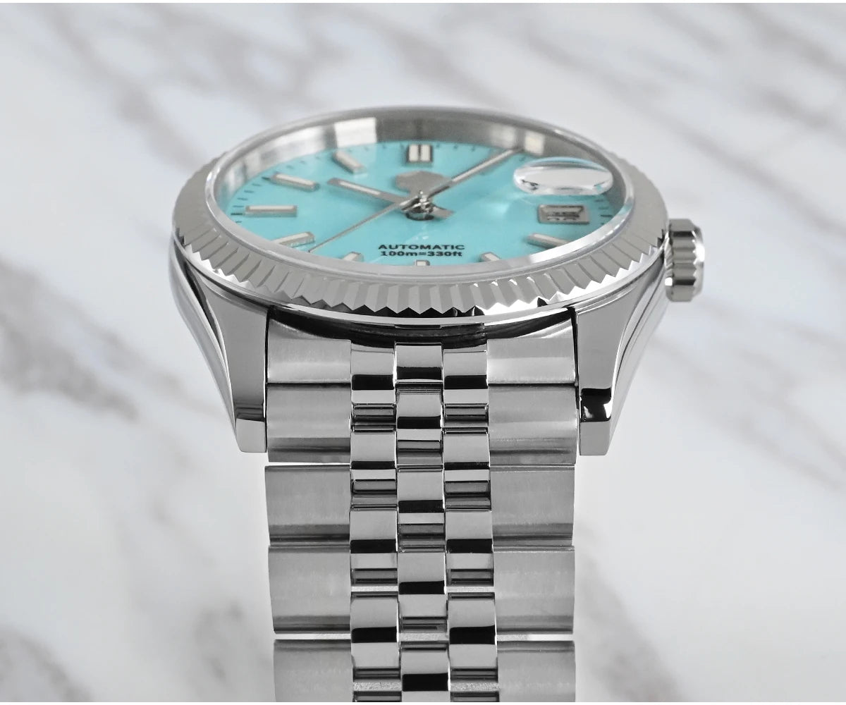 Montre Homme Luxe San Martin 36.5mm Automatique Verre Saphir Étanche 100m BGW9 – Dress Watch Fashion