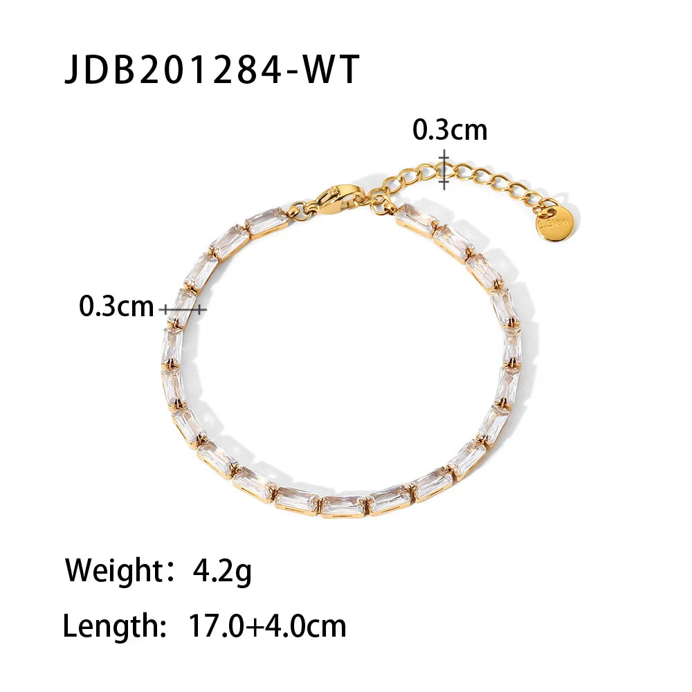 Bracelet Chaîne Double Rang Acier Inoxydable — Bijou Femme Tendance Cadeau Été