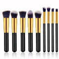 Kit 10 Pinceaux Kabuki Professionnel – Contouring & Smoky Eye | Set Pinceaux Maquillage Expert