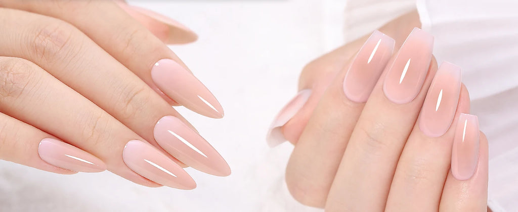 YOKEFELLOW Gel Polish Pastel Pink Glitter 6pcs – Vernis Semi-Permanent Été DIY Salon 10ML