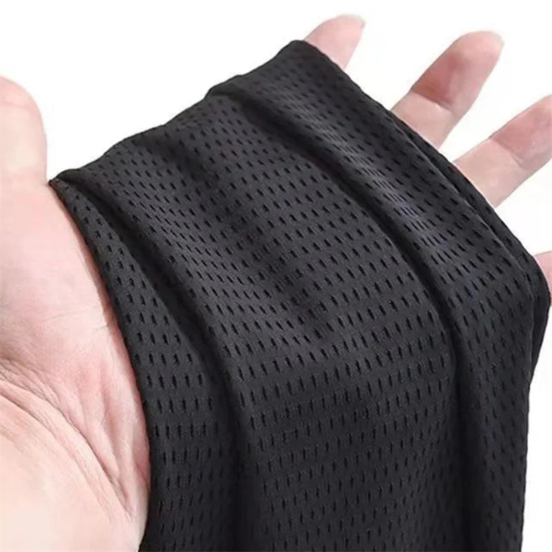 Pantalon Homme Soie Glacée Ajourné Mesh Respirant Séchage Rapide Casual Léger Ample Élastique Resserré Chevilles Sport Fitness Été – Pantalon Sport Premium Ultra-Léger | Mode Homme Sport Premium