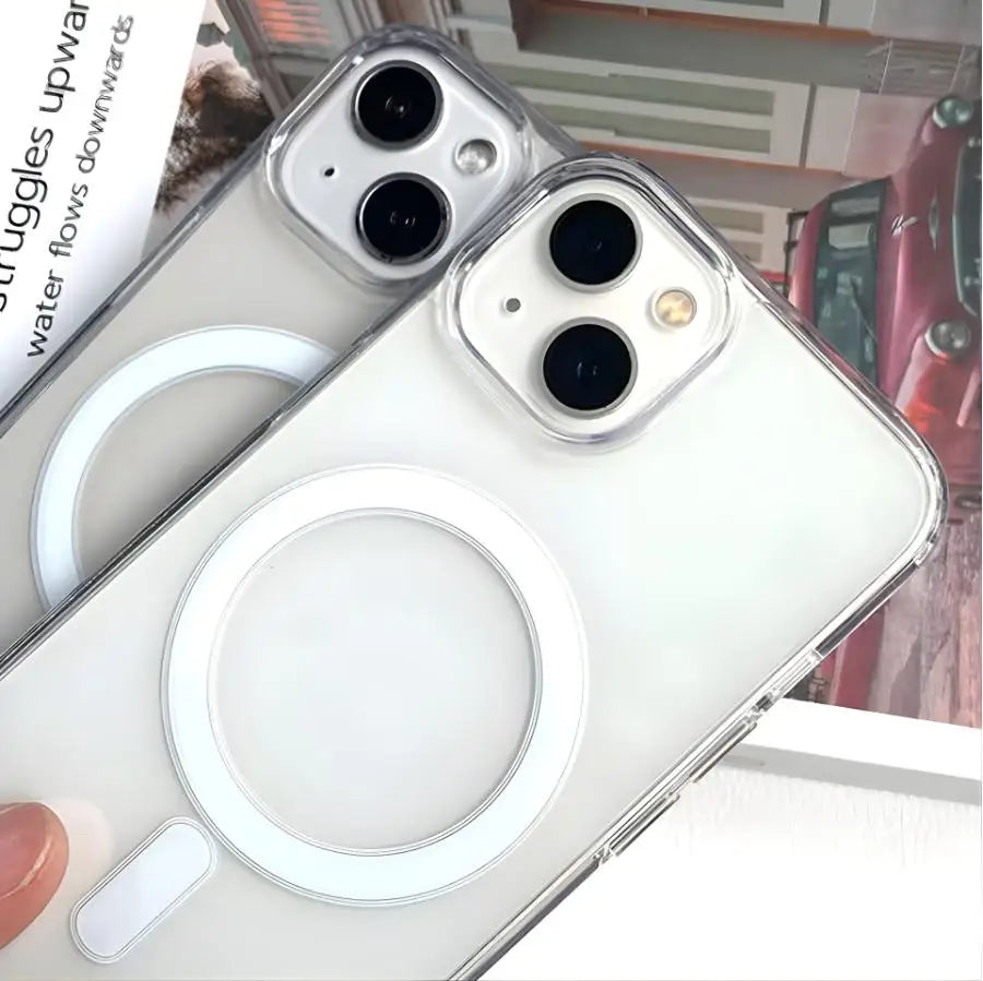Phone Case: Compatible with 14, 13, 12, 11, 14, 13, 12 Mini, XS Max, XR, X, XS, 7, 8 Plus. Transparent Luxury Cover with