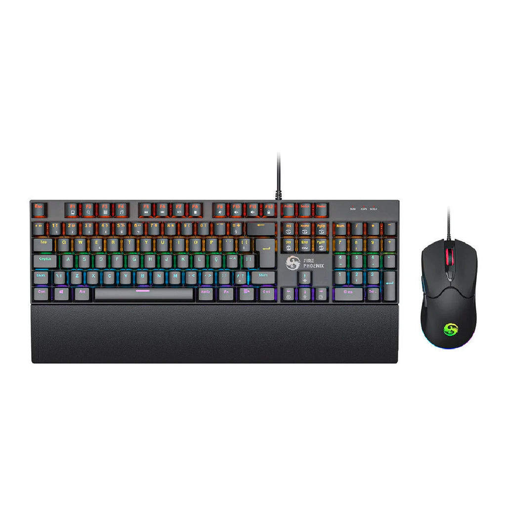 Kit Clavier Mécanique & Souris Gaming BK-06 – RGB LED, Switch Rouge, DPI 7200, Tapis Inclus | PC Gamer