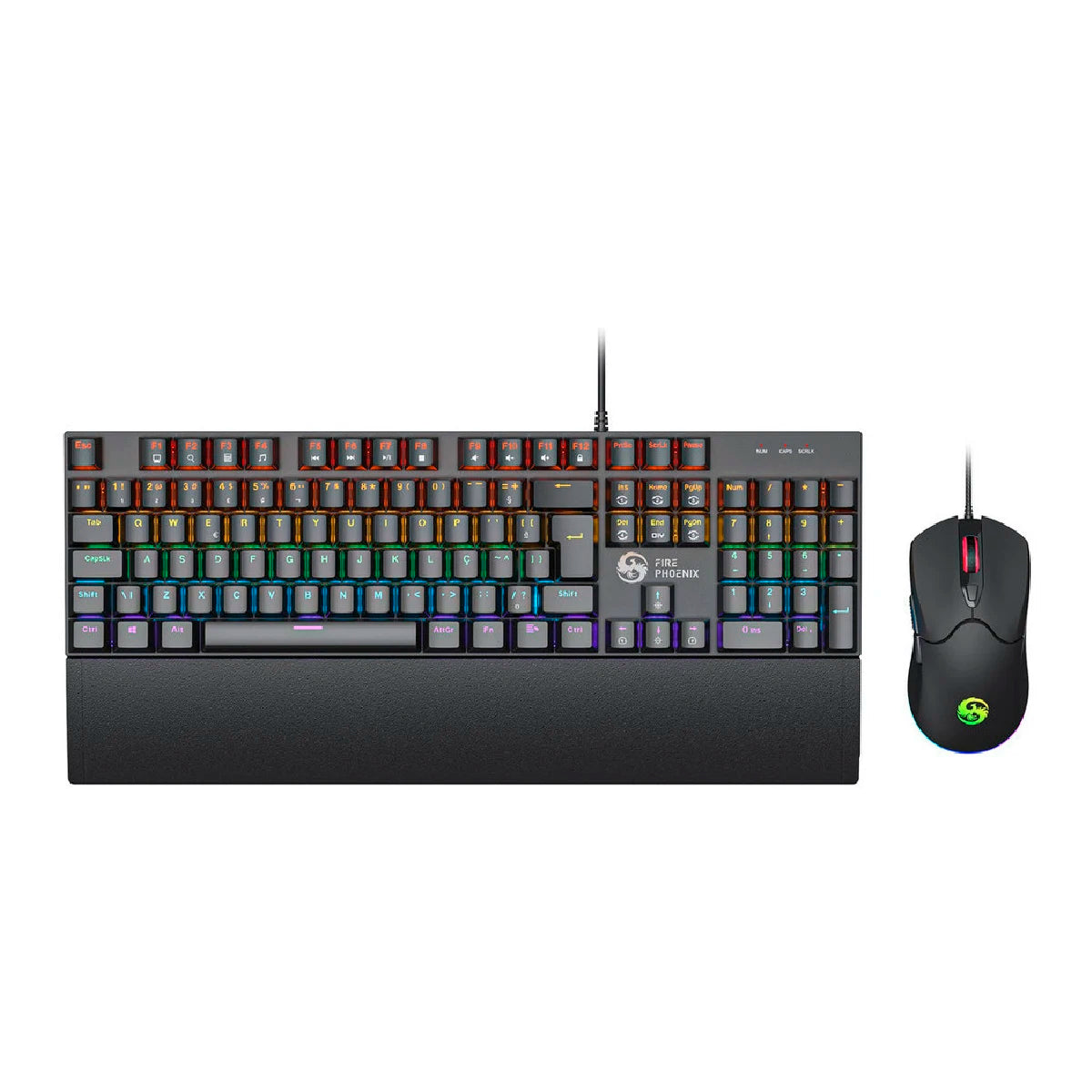 Kit Clavier Mécanique & Souris Gaming BK-06 – RGB LED, Switch Rouge, DPI 7200, Tapis Inclus | PC Gamer