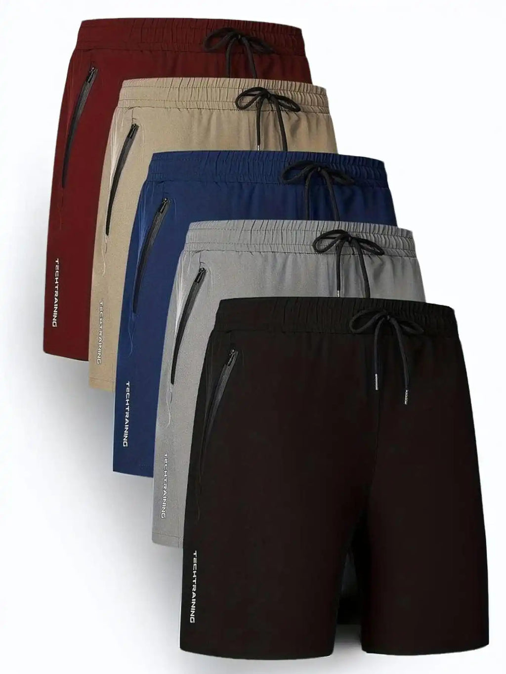 Short Homme 5-en-1 Multifonction Sport Natation Fitness Séchage Rapide Respirant Poches Zippées Cordon Ajustable Été Outdoor Plage Loisir – Short Premium Multifonction Sport | Mode Homme Sport Premium