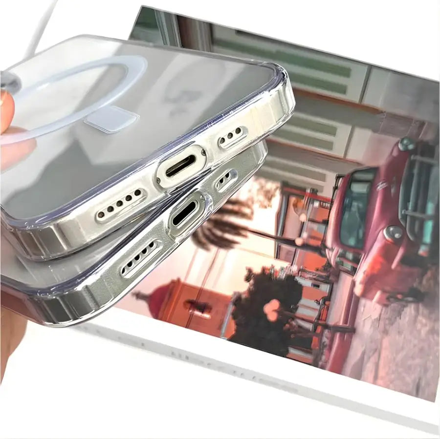 Phone Case: Compatible with 14, 13, 12, 11, 14, 13, 12 Mini, XS Max, XR, X, XS, 7, 8 Plus. Transparent Luxury Cover with