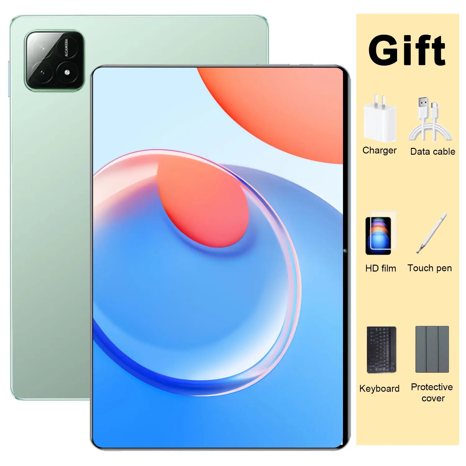 Tablette Android 13 5G 10.36" – 16GB RAM, 1TB ROM, 20000mAh, 14 Cœurs, Double SIM | WiFi Bluetooth GPS Type-C