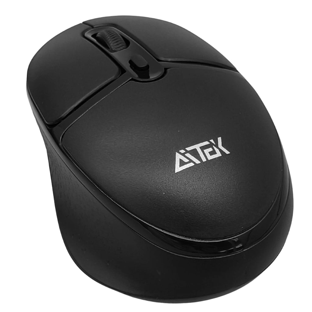 Kit Clavier & Souris Sans Fil Silencieux Noir – 2.4G, DPI 1600 Optique | Compatible PC & Ordinateur Portable