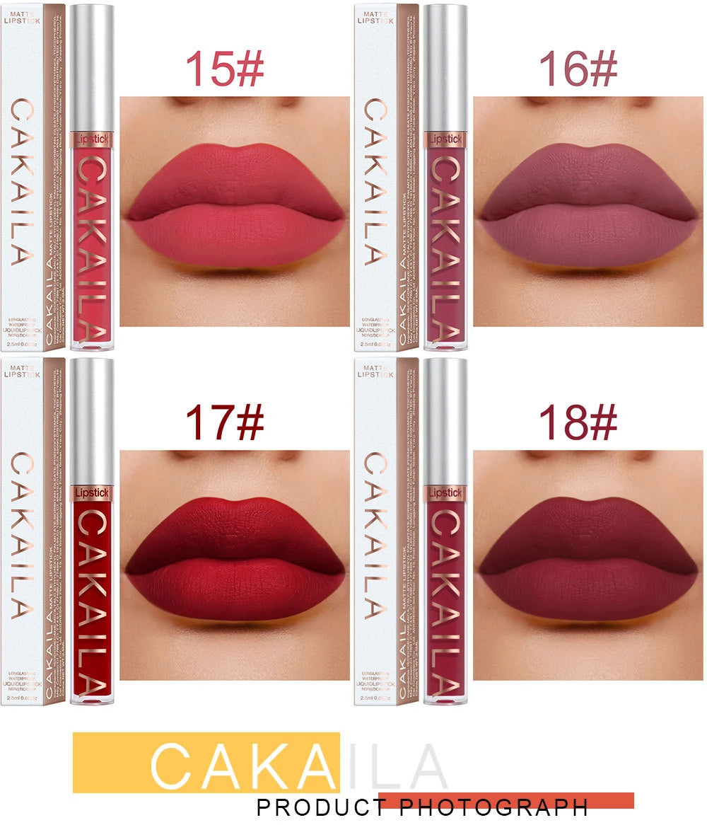 Gloss Velvet Mat Waterproof Longue Tenue – Texture Soyeuse & Hydratante | Cadeau Maquillage Femme