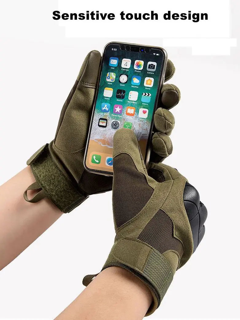 Hunting tactical Full Finger Walking for Outdoor Sports, Mountaineering Gloves,Touch Design,Fitness Protection,Motorcycle Gloves