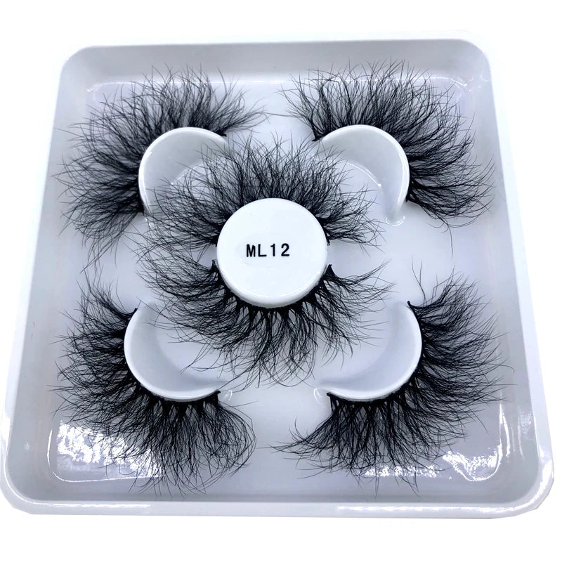 Faux Cils 3D Mink Naturels 2025 – Lot 3 Paires Longues | Extensions Cils Beauté