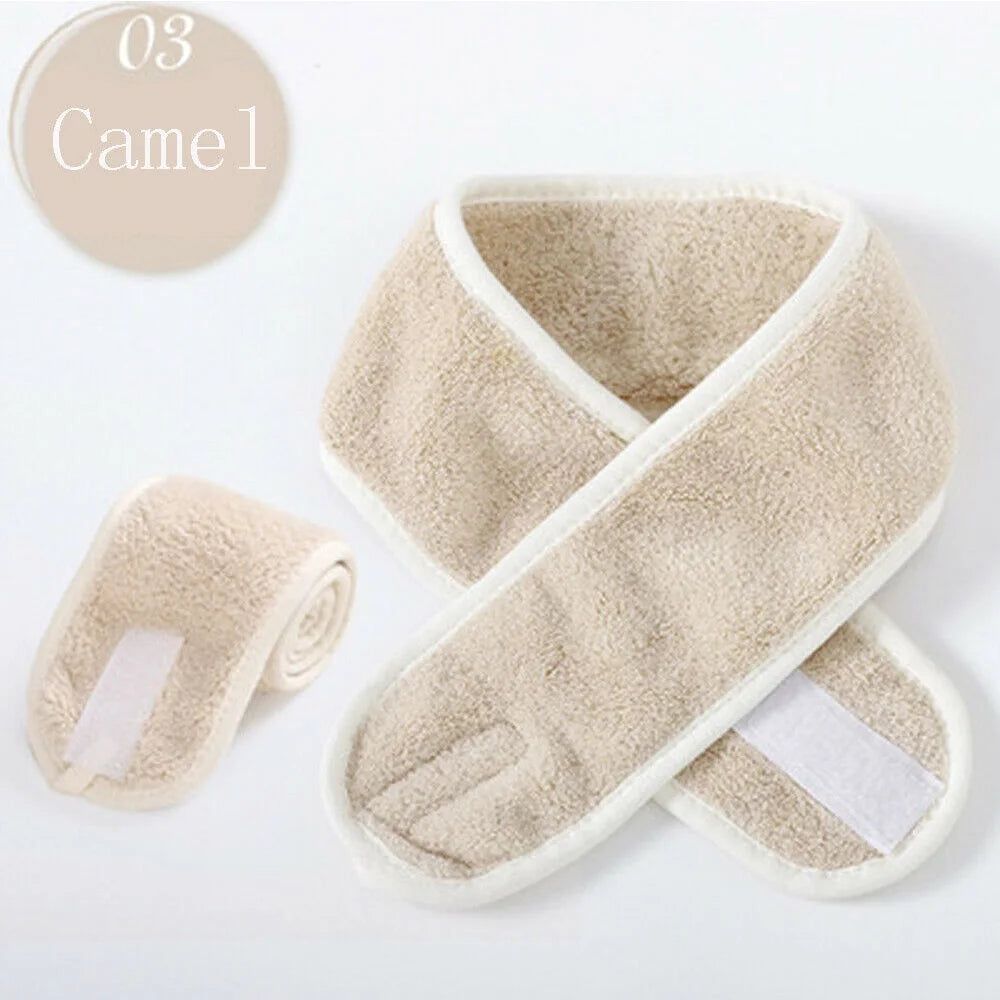 Bandeau Maquillage Velcro Femme – Turban Réglable SPA & Soin | Maintien Cheveux