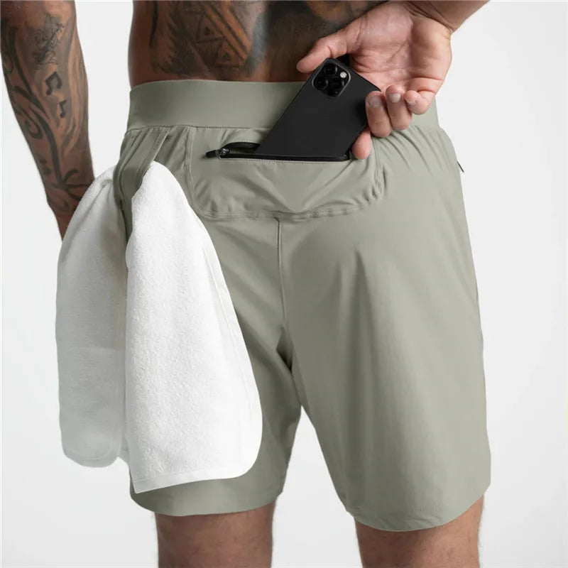 Short Sport Homme Multi-Poches Séchage Rapide – Running, Jogging & Gym Été | Léger & Respirant | Fitness & Musculation