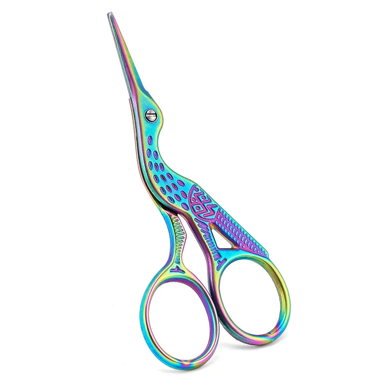 Ciseaux Sourcils & Cils Maquillage Inox – Coupe-Poils Visage & Cuticules Manucure | Outil Beauté Multifonction