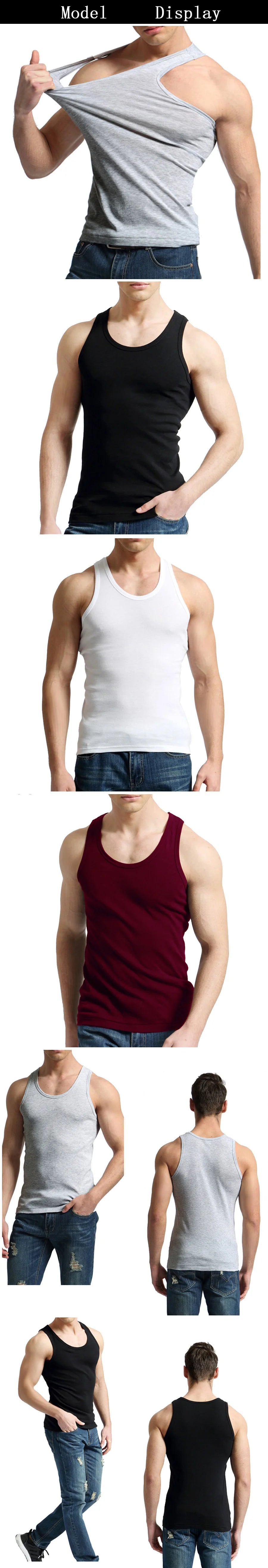 Débardeur Homme 100% Coton Uni Slim Respirant Sans Manches – Casual Gym Running Confortable Sous-Vêtement Cadeau | Mode Homme Sport