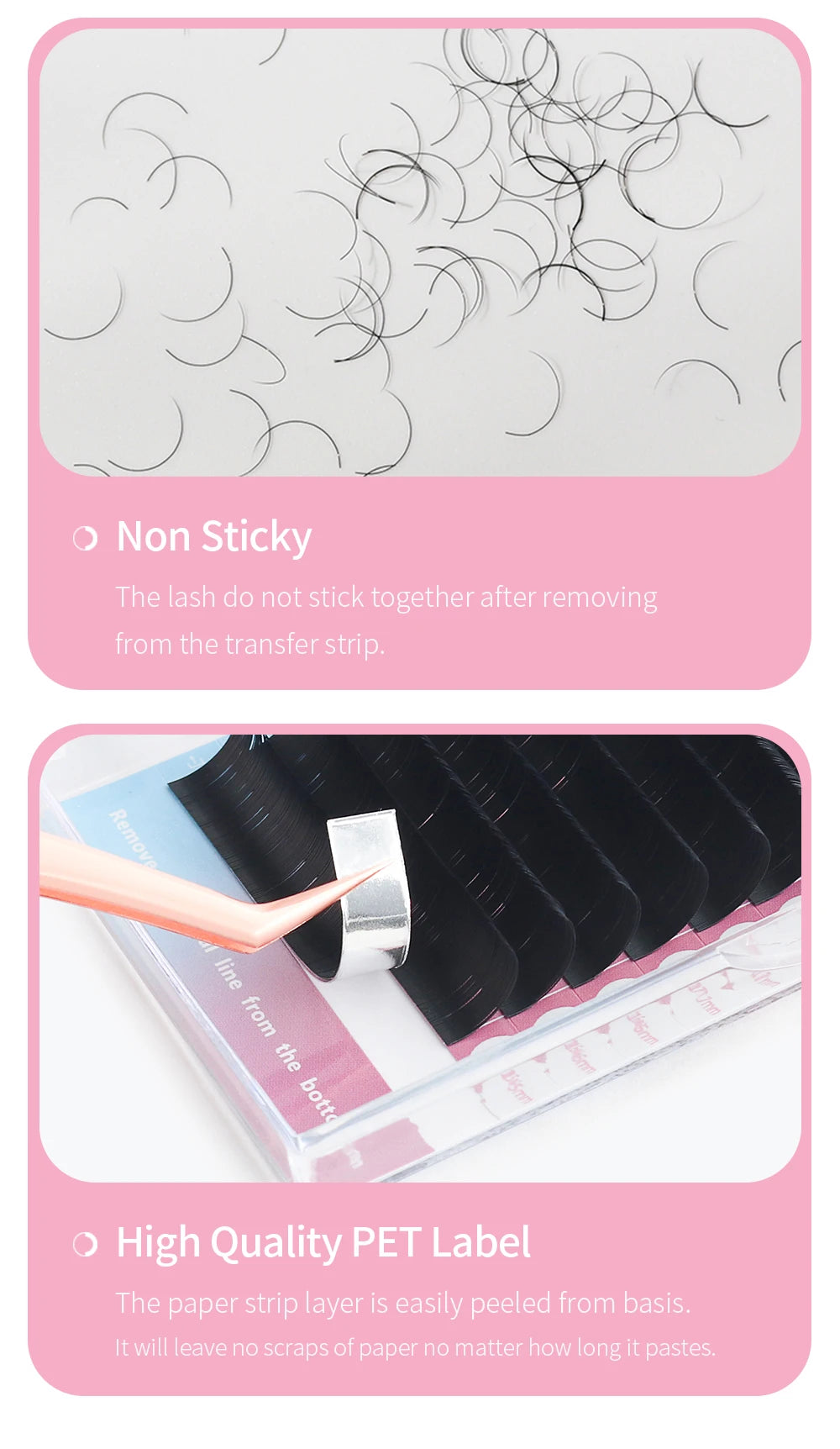 Extensions Cils Individuels ANNAFRIS Korean PBT 8-25mm – Matte Naturel Faux Vison | Fournitures Lashes Professionnel