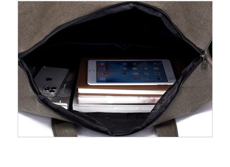 Sac de Voyage Pliable Grande Capacité Canvas Unisexe – Duffel Bag Épaule | Fitness, Gym & Voyage | Portable & Résistant