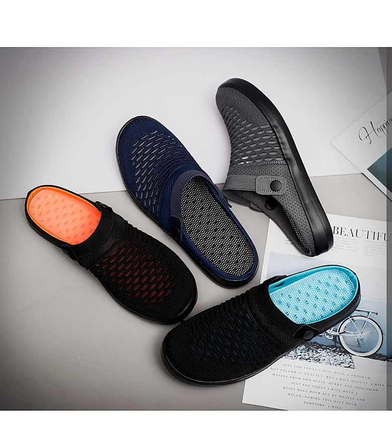Sandales Mesh Respirantes Slip-on Homme Plage – Légères Fashion Été Casual
