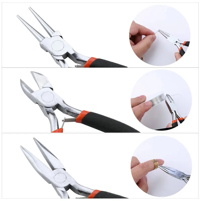 Komplettset zum Herstellen und Reparieren von DIY-Schmuck – Werkzeuge, Kupferdrähte, Drähte & Schmuckzubehör | Ideal für Anfängerinnen & Handarbeitskünstlerinnen