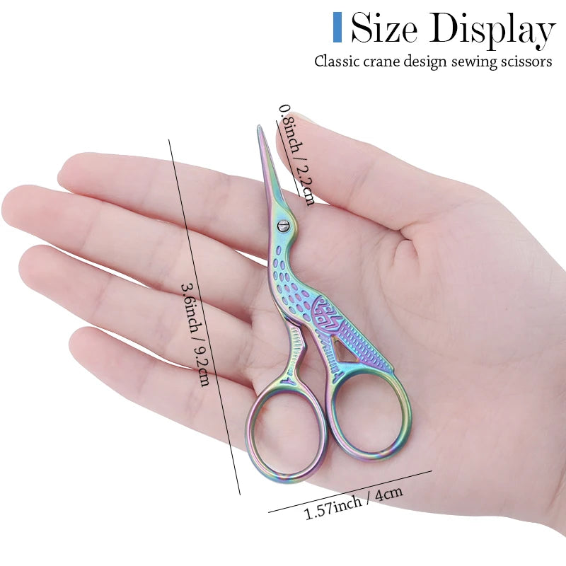 Ciseaux Sourcils & Cils Maquillage Inox – Coupe-Poils Visage & Cuticules Manucure | Outil Beauté Multifonction