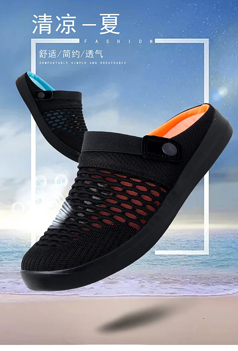 Sandales Mesh Respirantes Slip-on Homme Plage – Légères Fashion Été Casual
