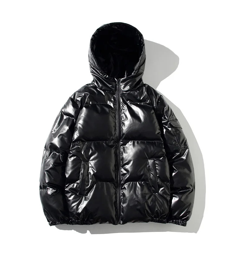 Parka Hiver Homme Harajuku Zip Capuche 2024 – Manteau Chaud Coupe-Vent Casual