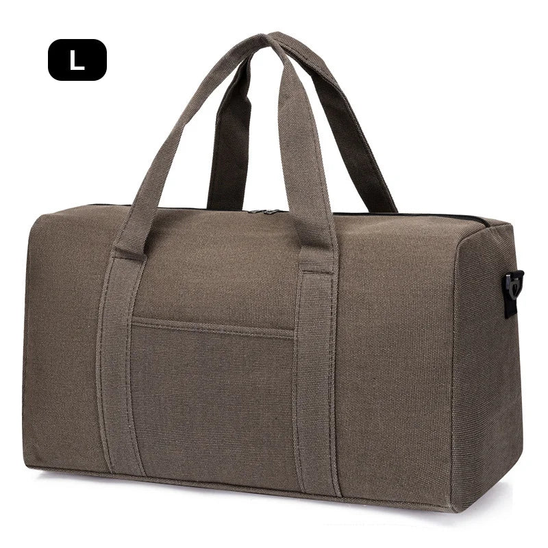 Sac de Voyage Pliable Grande Capacité Canvas Unisexe – Duffel Bag Épaule | Fitness, Gym & Voyage | Portable & Résistant