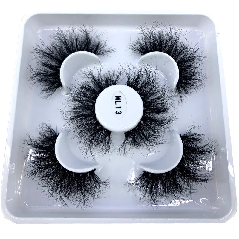 Faux Cils 3D Mink Naturels 2025 – Lot 3 Paires Longues | Extensions Cils Beauté