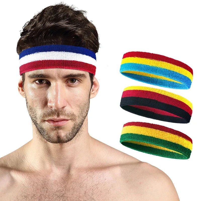 Bandeau Sport Absorbant Unisexe – Élastique & Respirant | Running, Yoga, Cyclisme & Fitness | Serre-Tête Anti-Transpiration Homme & Femme