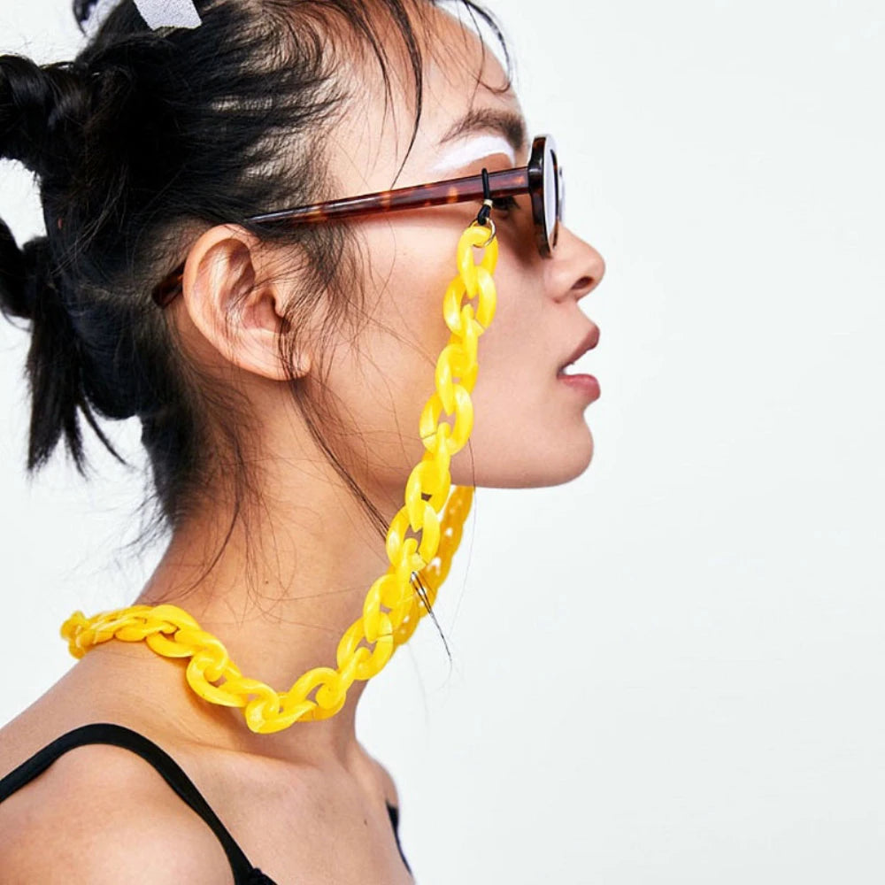 Brillen- und Maskenband aus Acryl – Trendiges Halsband | Unisex für Damen und Herren