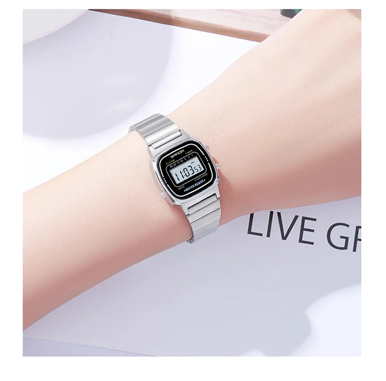 Montre Femme Luxe SANDA Dorée Quartz Classique – Étanche Élégante Cadeau Fashion