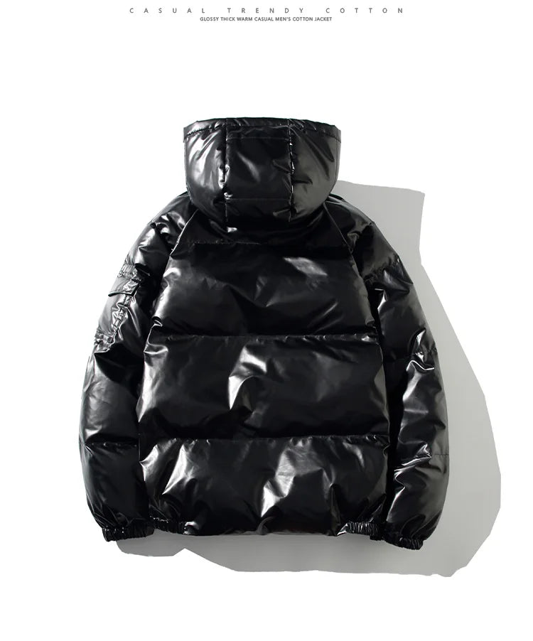Parka Hiver Homme Harajuku Zip Capuche 2024 – Manteau Chaud Coupe-Vent Casual