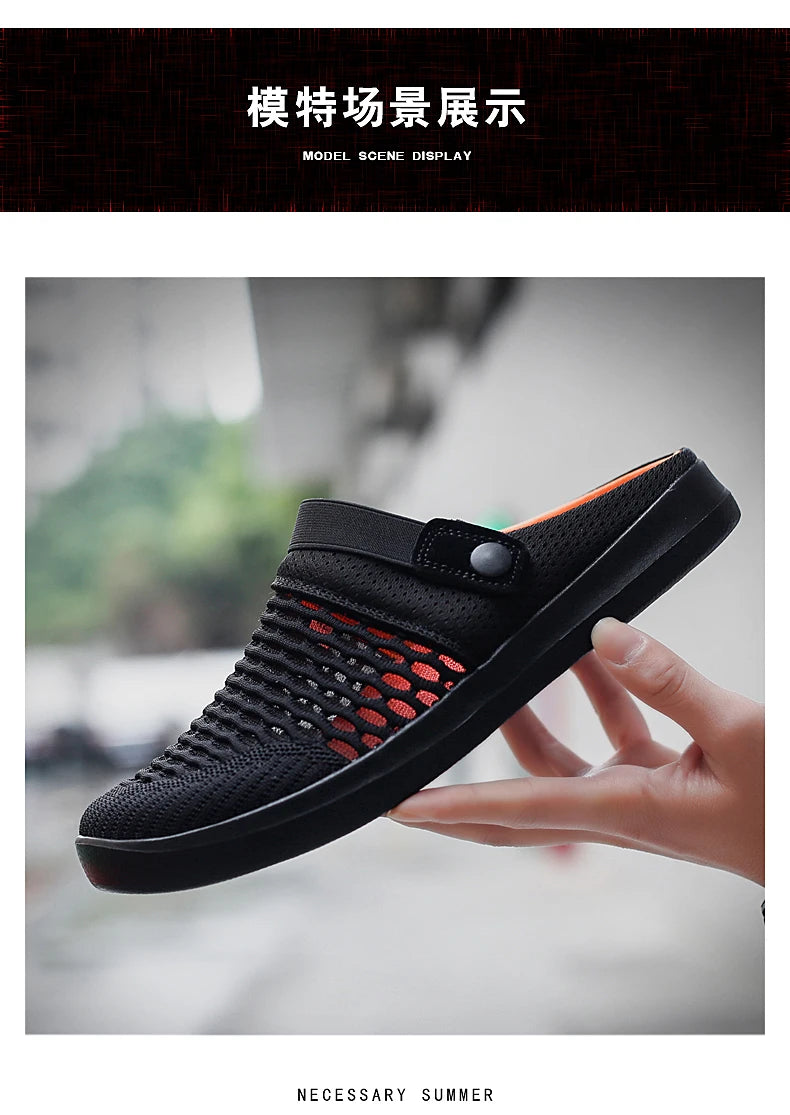 Sandales Mesh Respirantes Slip-on Homme Plage – Légères Fashion Été Casual