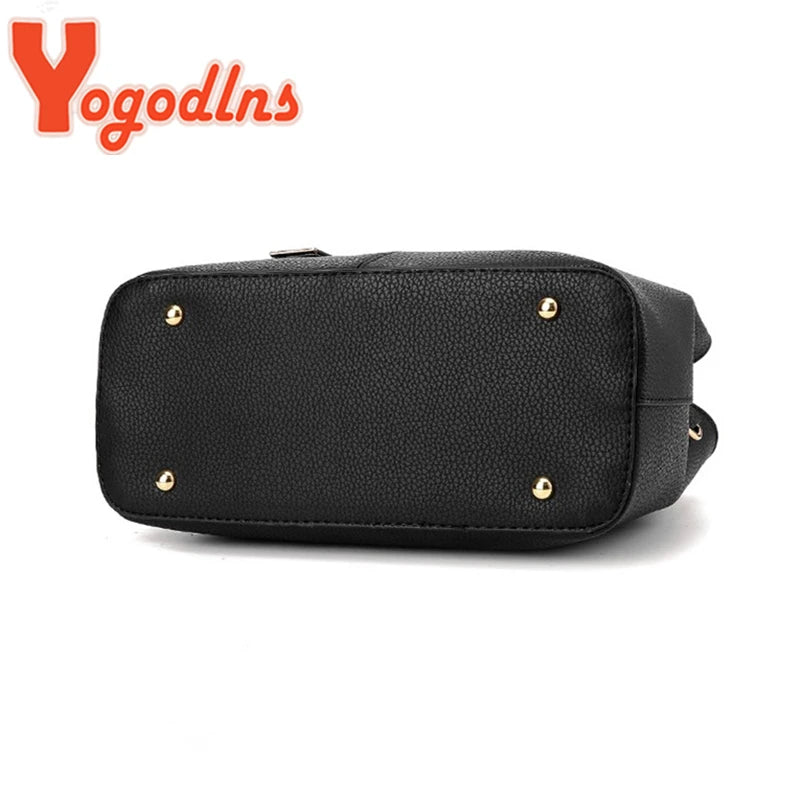 Sac à Main Cuir Femme Luxe – Yogodlns Designer Bag Bandoulière Élégante Purse Mode