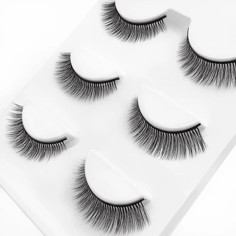 Lot 3 Paires Faux Cils 3D Vison SHIDISHANGPIN – 27 Styles Fluffy Wispy Épais | Cils Faux Faits Main Maquillage Yeux
