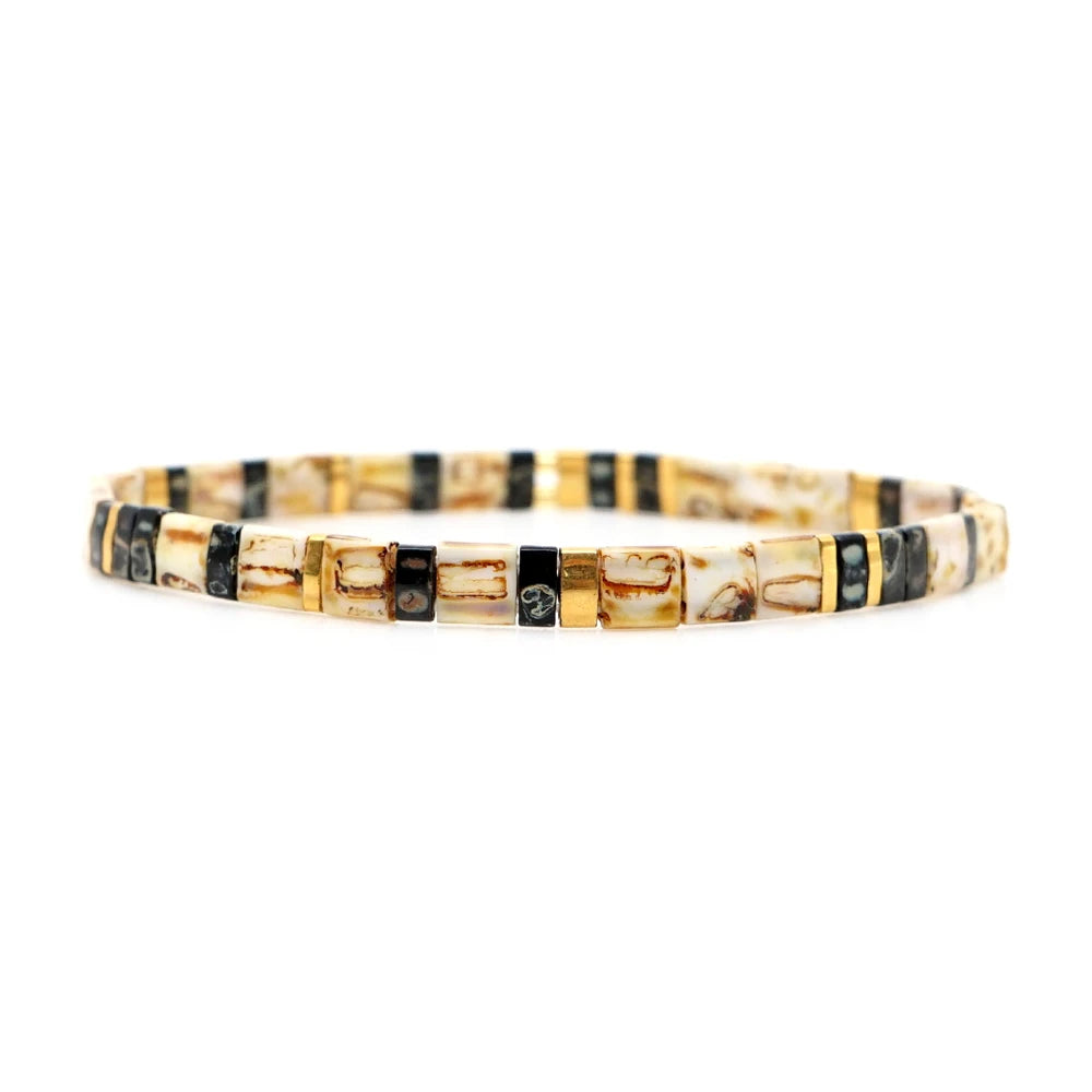 Go2boho Bracelet Miyuki Tila Perles Japonaises – Bijou Tendance Unisexe, Cadeau Classique & Original | Homme & Femme