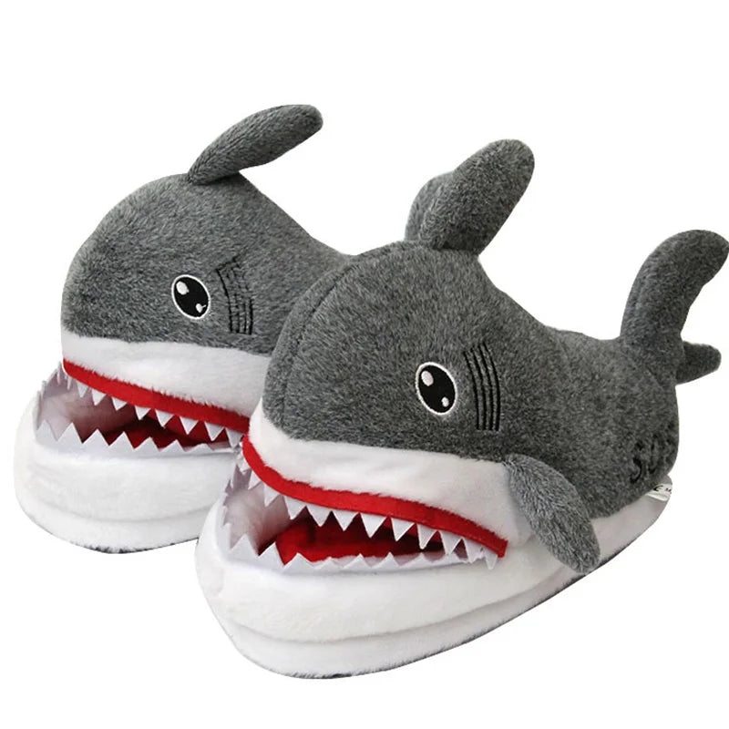 Chaussons Requin Shark Unisexe – Pantoufles Créatives Intérieur Hiver Printemps Fourrure