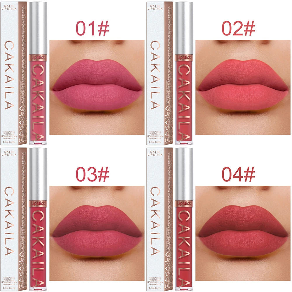 Gloss Velvet Mat Waterproof Longue Tenue – Texture Soyeuse & Hydratante | Cadeau Maquillage Femme
