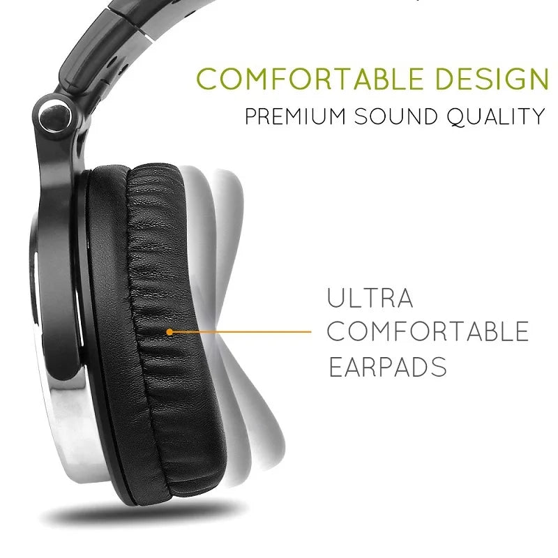 Oneodio Casque Studio DJ HiFi – Filaire Over-Ear Monitoring Musique & Gaming | Micro Intégré PC & Téléphone