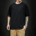 T-Shirt Homme Oversize Couleur Unie Coton Hip Hop Manches Courtes Casual Streetwear Fashion Été Tendance Confortable – Tee Shirt Premium Urban | Mode Homme Streetwear Premium
