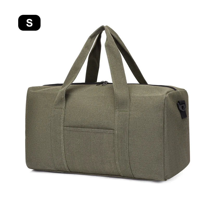 Sac de Voyage Pliable Grande Capacité Canvas Unisexe – Duffel Bag Épaule | Fitness, Gym & Voyage | Portable & Résistant