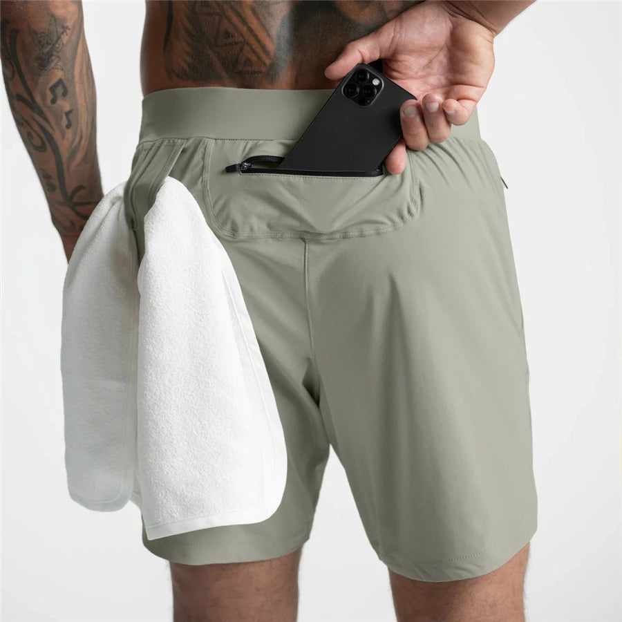 Short Sport Homme Multi-Poches Séchage Rapide – Running, Jogging & Gym Été | Léger & Respirant | Fitness & Musculation
