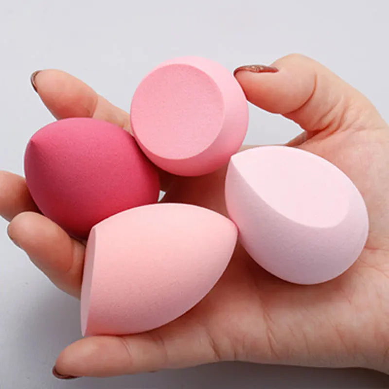 Lot 4 Éponges Maquillage Blender Tendance – Puff Cosmétique Fond de Teint & Poudre | Outil Beauté Application Douce