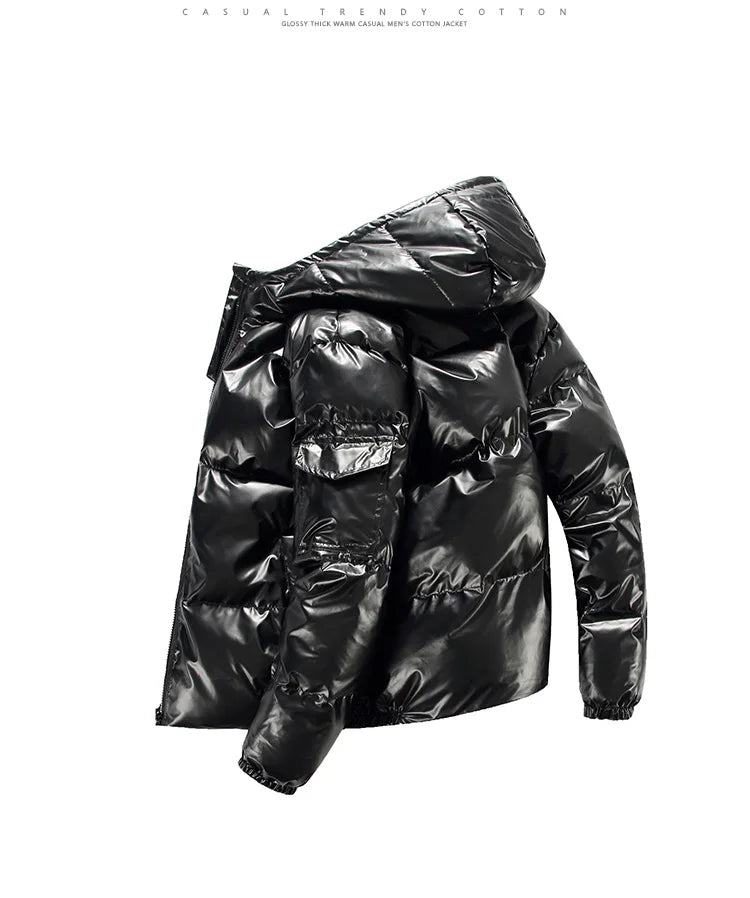 Parka Hiver Homme Harajuku Zip Capuche 2024 – Manteau Chaud Coupe-Vent Casual