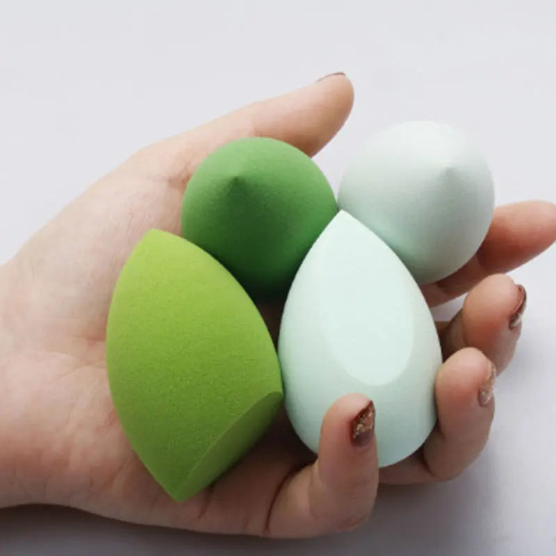 Lot 4 Éponges Maquillage Blender Tendance – Puff Cosmétique Fond de Teint & Poudre | Outil Beauté Application Douce