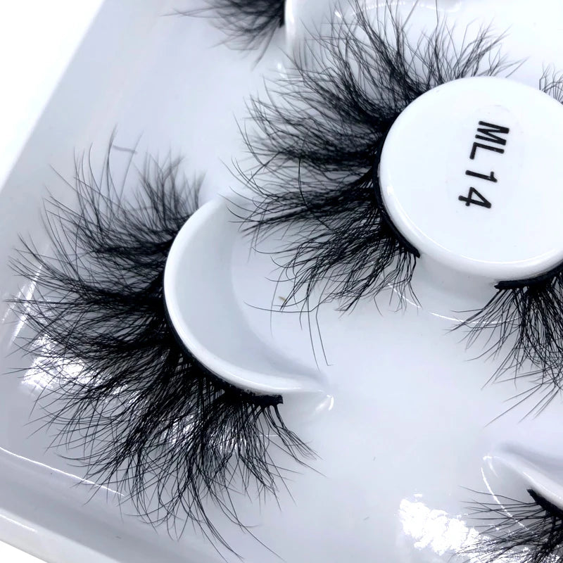 Faux Cils 3D Mink Naturels 2025 – Lot 3 Paires Longues | Extensions Cils Beauté