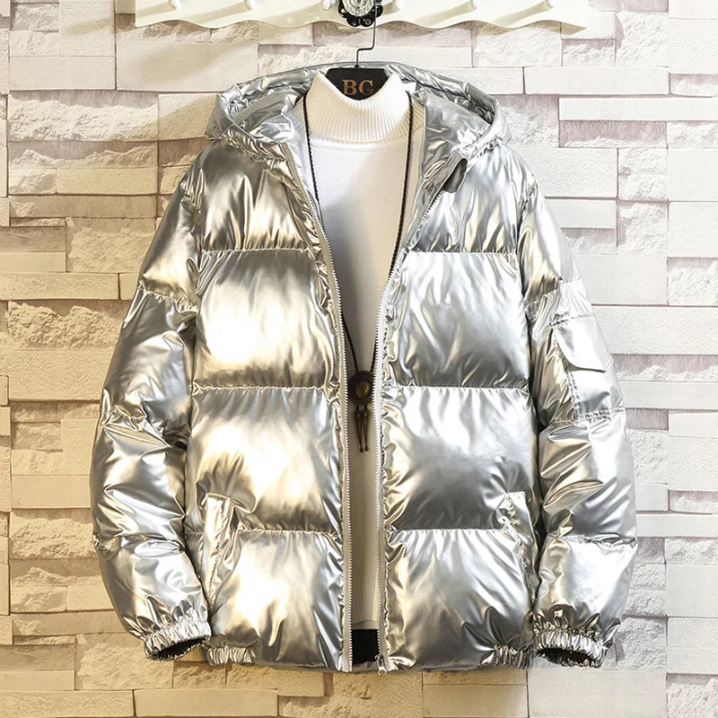 Parka Hiver Homme Harajuku Zip Capuche 2024 – Manteau Chaud Coupe-Vent Casual
